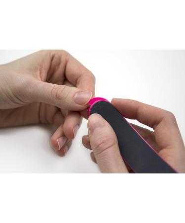 StylFile 6-Pack Curved Nail File with 240/400 Grit for Manicures - Professional 3-in-1 Emery Boards for Nails with Cuticle Pusher Under-Nail Skimmer - Premium Nail Products and Nail Essentials - Buy Online on SooperMarket.com