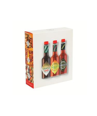 Tabasco brand gift set: 60ml glass bottles with sharp chili sauce-Scorpion/Habanero/Chipotle-100% naturally-beginners to focal lovers come up with their taste!(3 pack) Pack (60ml)