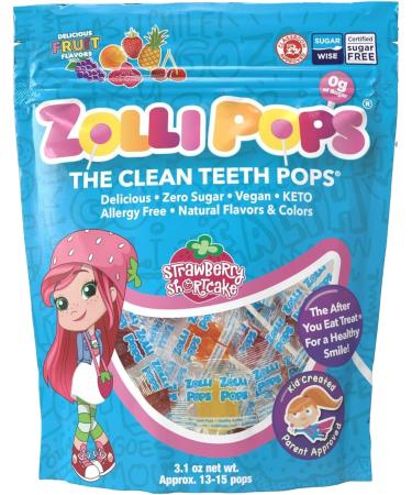 Zollipops Clean Teeth Lollipops - AntiCavity Sugar-Free Candy for a Healthy Smile Great for Kids Diabetics and Keto Diet. Natural Fruit Variety Pack of 2 28 pcs in Total - Buy Online on SooperMarket.com
