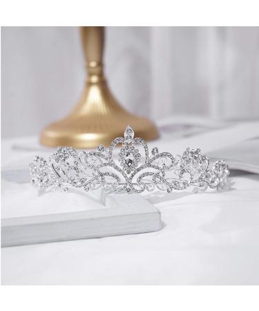 Mcrown Crystal Tiara for Women - Wedding Bridal Headband for Princess Prom Birthday Party - Buy Online on SooperMarket.com
