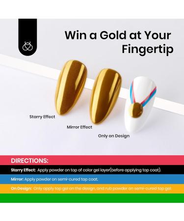 Beetles Gel Nail Polish Set 7 Vibrant Colors & Golden Chrome - Soak Off UV Gel with Double-Ended Brush - Perfect for Stunning Nails 2024 - Buy Online on SooperMarket.com