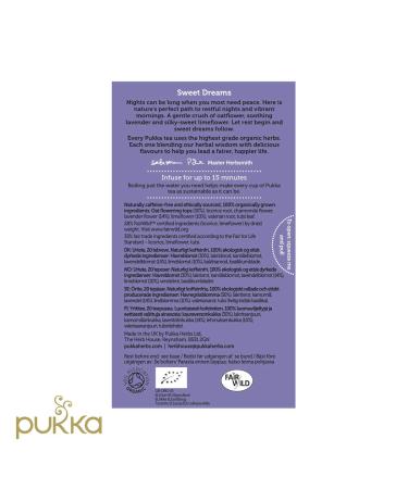 Pukka Organic Tea Bags  Night Time Herbal Tea with Chamomile  Lavendar & Valerian  Perfect for Easing into a Soothing Sleep  20 Count (Pack of 3) 60 Tea Bags Night Time 60 Tea Bags - Buy Online on SooperMarket.com