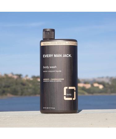 Every Man Jack Nourishing Amber + Sandalwood Men's Body Wash - 24oz 2 Bottles - Buy Online on SooperMarket.com