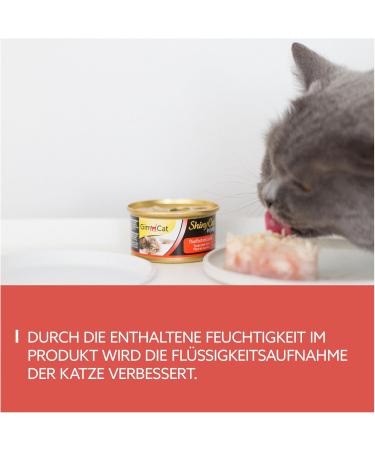 Gimcat Shinycat in Jelly Tuna & Salmon - Wet Cat Food with Taurine - 24 x 70g Cans - International Shipping - Buy Online on SooperMarket.com
