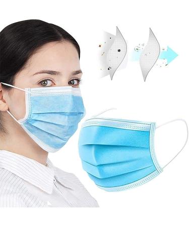 TATUBE 50Pcs Mouth Disposable Face Mask - Unisex Outdoor Protection Anti Dust Mask - Buy Online on SooperMarket.com