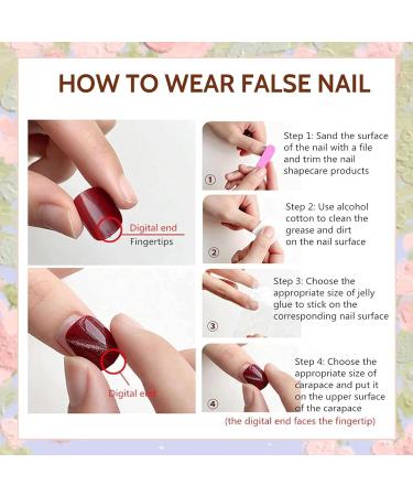 24PCS Long French False Nails Square - Matte Nude White Full Cover Press on Nails for Women Girls - Jelly Glue Included - Buy Online on SooperMarket.com