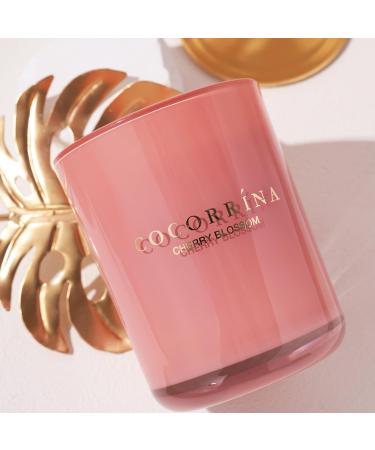 Cocorr na Cherry Blossom Candle - Natural Soy 46 Hours Burn Time Gift Candle 420g Glass - Perfect Christmas Present - Buy Online on SooperMarket.com