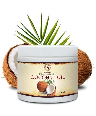Coconut Oil 250ml - Cocos Nucifera Oil - Indonesia - 100% Pure & Natural Cold Pressed - Best Benefits for Skin Hair Face Body Care - Unrefined Coconut Oils - Buy Online on SooperMarket.com