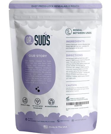 Dr. Suds Natural Laundry Detergent Powder - Lavender Chamomile | 100+ Loads | 64 oz - Buy Online on SooperMarket.com