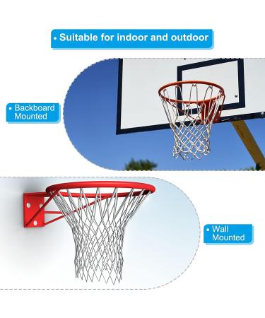 18 PATIKIL Basketball Rim: Wall/Door Mounted, Indoor/Outdoor Goal, Orange/Black - Buy Online on SooperMarket.com