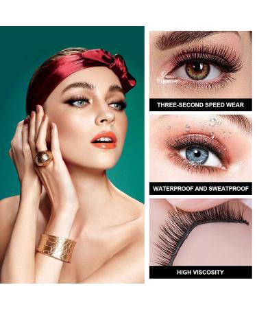 Self Adhesive Eyelashes - No Glue No Eyeliner Reusable Natural Look Lashes (3 Pairs) - Lightweight & Portable - Buy Online on SooperMarket.com