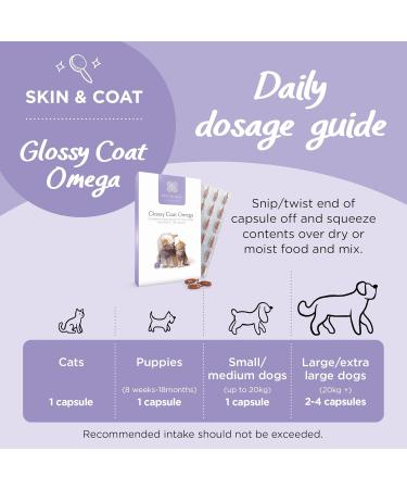 Healthspan Glossy Coat Omega 3 6 & 9 for Cats & Dogs 120 Capsules | DHA & EPA | Chicken & Beef Flavour | Pet Health Supplement - Buy Online on SooperMarket.com