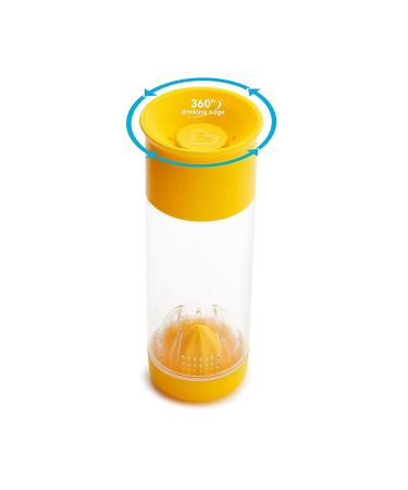 Munchkin Miracle 360 Fruit Infuser Water Bottle 20oz Yellow - Hydration on the Go - Buy Online on SooperMarket.com