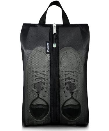 Forsone Shoe Bags for Travel 18" x 12" Extra-Large Shoe Bags for Storage in Closet Protable Transparent Packing Organizer with YKK Zipper Water Resistant Shoe Bags for Men & Women TPU-Mesh-1