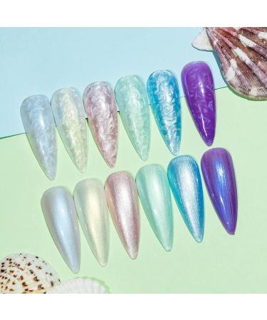 MIZHSE Glitter Gel Nail Polish Kit - 6 Shimmering Colors with Nail Pen - 7ml*6 - Soak Off UV LED Lamp Included - Buy Online on SooperMarket.com