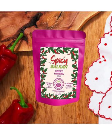 Spicy Balkan Sweet Paprika Spice - 80g - Hungarian Paprika - Quality Natural Herbs and Spices Authentic Balkan Flavor - Buy Online on SooperMarket.com
