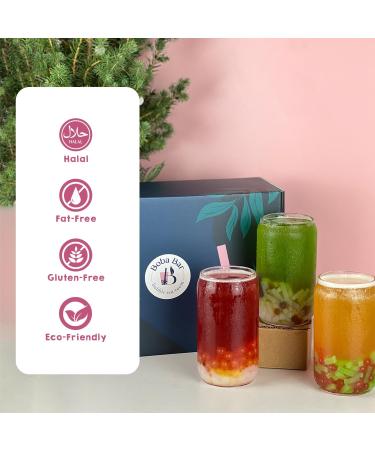 Boba Bar London | Coral Reef Mixed Bubble Tea Kit | 4 Mixed Tea Flavours | 4 Boba & Jelly Toppings | Tapioca Pearls | 4 Bamboo Straws | 4 Tea Bags | 2 Recipe Cards Boba Bar London | Coral Reef Mixed Bubble Tea Kit | 4 Mixed Tea Flavours | 4 Boba & Jelly T - Buy Online on SooperMarket.com