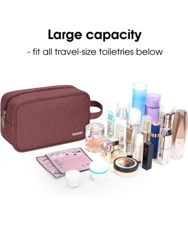 Travel Toiletry Wash Bag for Men and Women | Dopp Kit Shaving Bag | Jujube Red - Buy Online on SooperMarket.com