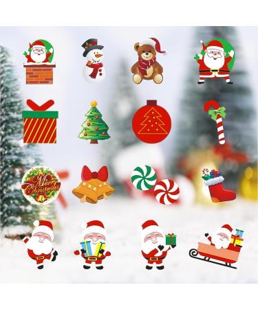 60Pcs Christmas Cake Decorations Edible Cupcake Toppers Santa Claus Snowman Reindeer Elf Christmas Tree Christmas Wreath Gingerbread Christmas Cupcake Topper Wrappers For Xmas Party Supplies Multicolour - Buy Online on SooperMarket.com