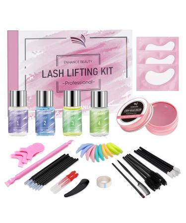 PERMANIA Eyelash Perm Kit  Brow Lamination with Lift Glue Balm  Rose Smell Strong Viscosity Gentle Formula for Eyebrow & Lash Lifting Salon Quality DIY at Home