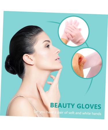 PLAFOPE 1 Pair Moisturizing Gloves Hands Care Cracked Hand Gloves Hand Moisturizer Exfoliating Hand Masks Hands Beauty Masks Moisture Gel Gloves Overnight Gloves for Dry Hands - Sebs 21.5X11.5cm - Buy Online on SooperMarket.com