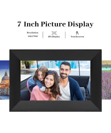 Humblestead 7 Inch WiFi Digital Photo Frame | 1024 * 600 IPS HD Touchscreen | Effortless Setup | Share Photos and Videos Instantly - Buy Online on SooperMarket.com