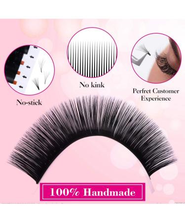 Fadlash Easy Fan D Curl 0.07 Russian Lashes - 15-20mm Mixed Length for Natural Look - Self Fanning Eyelash Extensions - Buy Online on SooperMarket.com