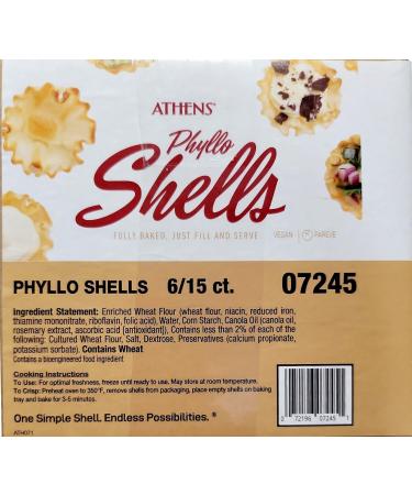 POPS TRADING COMPANY Since 1998 Athens Fillo Shells 6 - 15 CT Trays (90 PCS) Incl Pops Cannoli Cream Recipe Card - Buy Online on SooperMarket.com