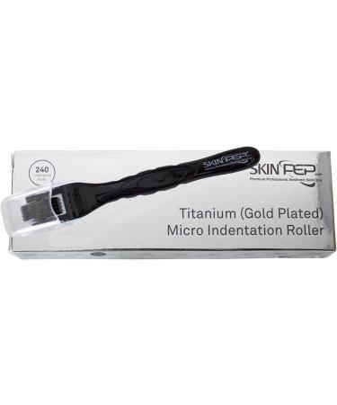 Best Derma Roller Eye 240 Titanium Gold Plated Micro Needles Narrow Shape For Eye Area Target Fine Lines & Wrinkles Gentle Non Evasive. Stimulate Eyebrow Growth! (0.3ml) 0.3 mm - Buy Online on SooperMarket.com