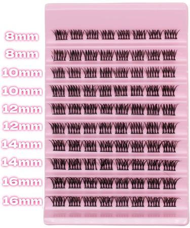 Selawasty 80pcs D Curl Mega Volume Eyelash Extension Clusters - DIY Wispy Lashes Cluster Kit (S4-D-8-16MIX) - Buy Online on SooperMarket.com