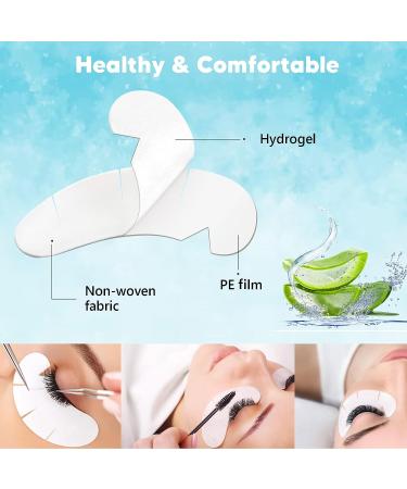 C. ARTIST 100 Pairs V-Shaped Natural Under Eye Gel Pads with Collagen & Aloe Vera - Eyelash Extension Supplies Kit - Buy Online on SooperMarket.com