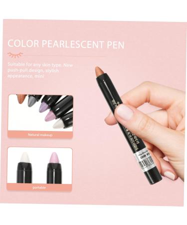 PLAFOPE 5pcs Pearlescent Eyeshadow Pencil Women Cosmetics Waterproof Eyeshadow Pencil Makeup Pen Paste - Buy Online on SooperMarket.com