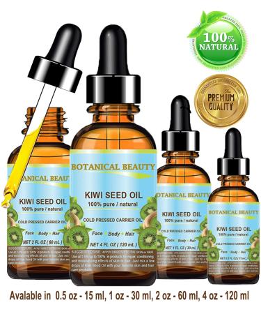 Chateau Cosmetics Kiwi Seed Oil - 100% Pure Cold Pressed Carrier Oil - 0.5 Fl.oz - Buy Online on SooperMarket.com