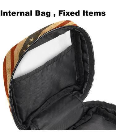 MUOOUM Sanitary Napkin Storage Bag - American Flag Design - Menstrual Cup Pouch - Portable Storage Bags for Teen Girls and Women - Buy Online on SooperMarket.com