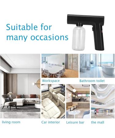 Nanometer Mist Sprayer Gun Portable Electric Wireless MultiPurpose Cleaning Fogger for Home Beauty Salon(Black) - Buy Online on SooperMarket.com