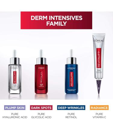 L'Oreal Paris Revitalift Derm Intensives Hyaluronic Acid Serum Ampoules | Anti-Aging Skin Replumping - 7 Day Boost (Pack of 7 - Buy Online on SooperMarket.com