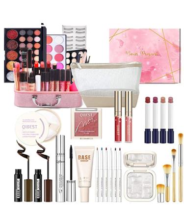 Chseo make-up set make-up cosmetics make-up case cosmetics gift set lip gloss eyes shadow concealer pallet powder lipstick make-up pallets for face eyes and lips #4