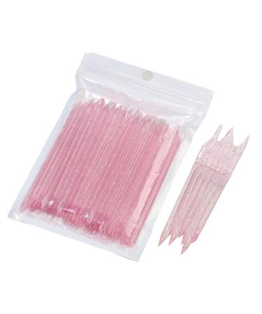 2 In 1 Acrylic Dotting Pen And Cuticle Remover For Nail Decoration Remove Dead Skin Manicure Tool Nails Art Tools Pink