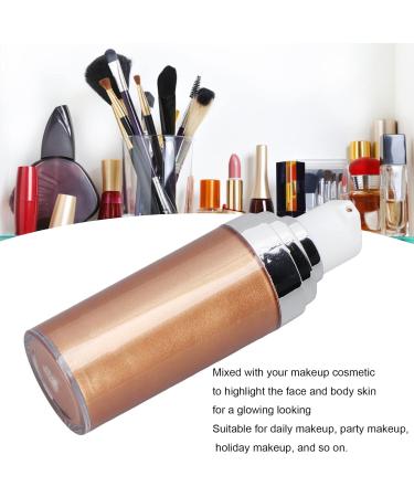 Glitter Body Makeup Liquid Cream - Shimmery Rose Gold Highlighter for Face & Skin | Moisturizing Lotion with Natural Glow Finish - Buy Online on SooperMarket.com
