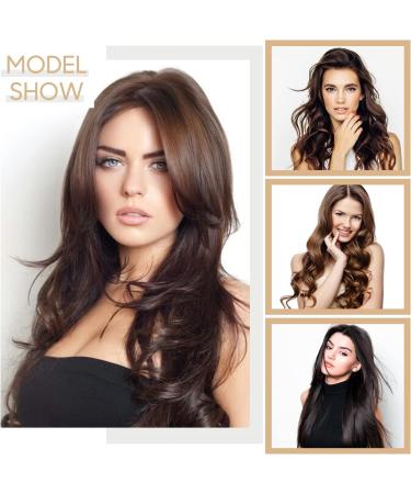 S-noilite Clip in Hair Extensions 24 Inch - Dark Brown Curly Wavy Hairpiece - Buy Online on SooperMarket.com