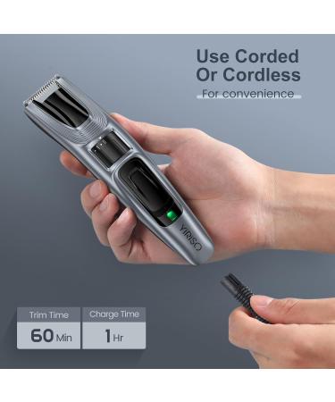 Men's Beard Trimmer - Cord/Cordless 40 Length Settings Rechargeable with Steel Blades - Precision Mustache & Facial Hair Trimmer for Men - Buy Online on SooperMarket.com