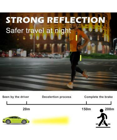 Sylanda LED Flashing Lights for School Bags | 4-Piece Waterproof Reflector Set | Safety Lights for Kids' Backpacks | Ideal for Hiking & Jogging - Yellow - Buy Online on SooperMarket.com