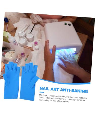 PLAFOPE 1 Pair Nail Gloves Manicure Gloves Fingerless Mitts UV Shield Gloves Sunscreen Gloves Manicure Tools Nail Art Tools Fingerless Gloves Gloves - Buy Online on SooperMarket.com