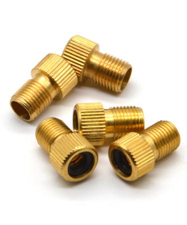 EISGE Bike Collection Brass-Presta Valve Adapter (5Pack)