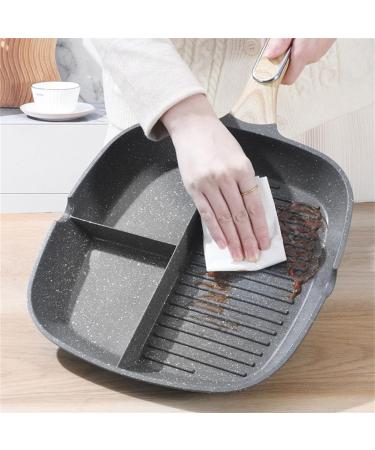 DELURA Saucepan Multi-Purpose Durable Frying Pan 3-in-1 Steak Breakfast Skillets Omelet Saucepan Cooking Pot Kitchen Cookware Utensils Pot - Buy Online on SooperMarket.com