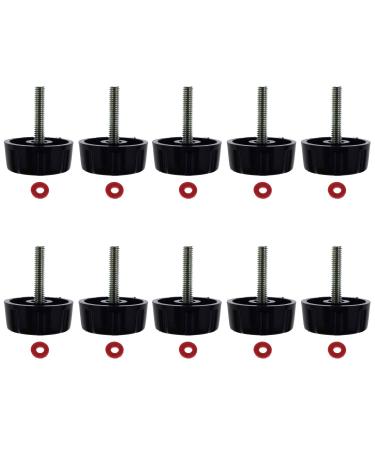 Kasteco 10 Pack Screws Nuts Caps for Fishing Spinning Reels Knob Power Handle Grip