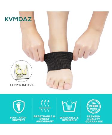 Arch support Sleeves Plantar Fasciitis Brace Compression Bands (2 Pairs) For Fallen Arches Flat Feet Bone Spurs High Arches Flat Arches Foot Pain Relief Copper Infused Wrap Straps For Women Men Medium Size - Buy Online on SooperMarket.com