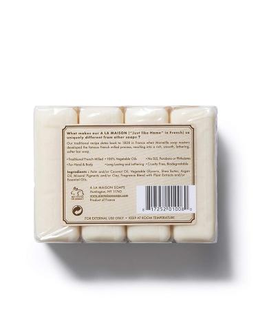 A La Maison Oat Milk Bar Soap 3.5 oz - 12 Bars Triple French Milled Natural Soap - Hydrating Moisturizing for Face, Body, Men & Women - 3 Pack - Buy Online on SooperMarket.com