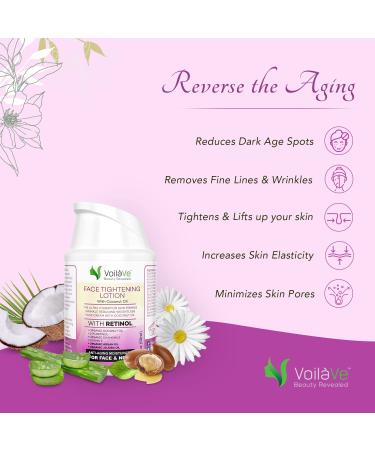 VoilaVe Face Moisturizer | Vitamin E & Retinol Cream for Women | Anti Aging & Dark Spot Corrector | Nourishing Face & Neck Lotion - 1.7 Oz Airless Pump - Buy Online on SooperMarket.com