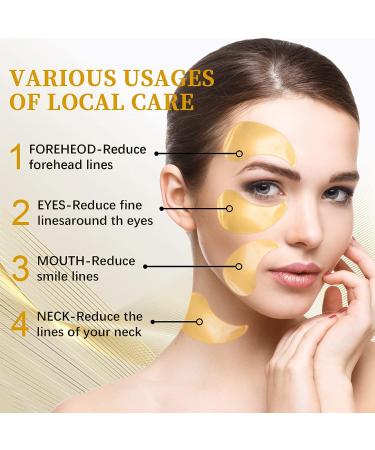 30 Pairs 24k Gold Under Eye Patches for Dark Circles & Puffiness - Anti-Aging Treatment for Women - Buy Online on SooperMarket.com